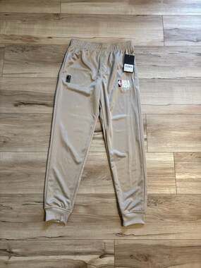 NWT NBA Youth Jogger Sweatpants Beige Size 10-12